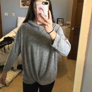 heathered soft hoodie